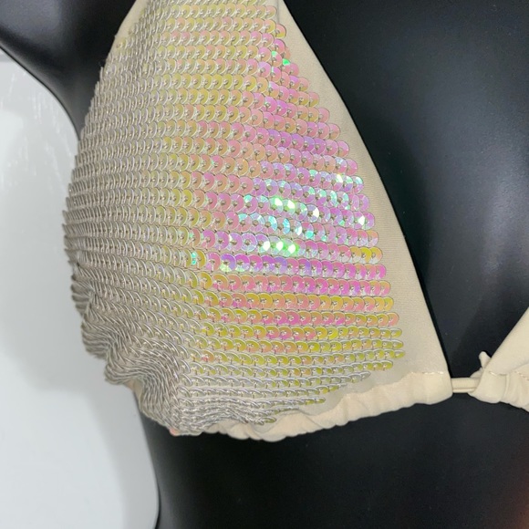 Sequin triangle style bikini top - Picture 4 of 6